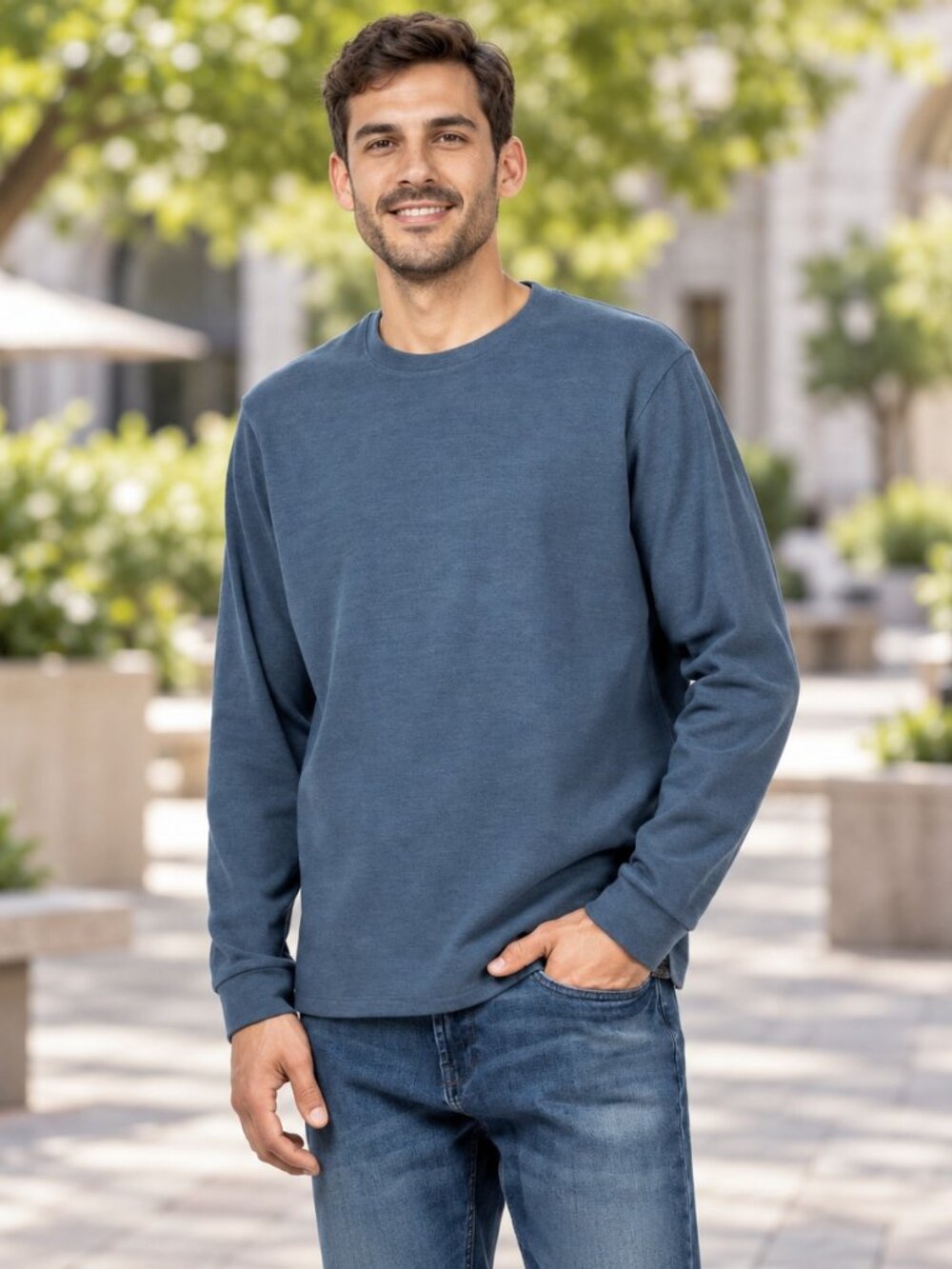 Jachs Men's Long Sleeve Crewneck